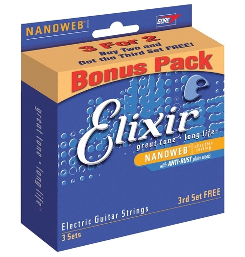 Elixir Bonus Pack Nanoweb Electric 9-46